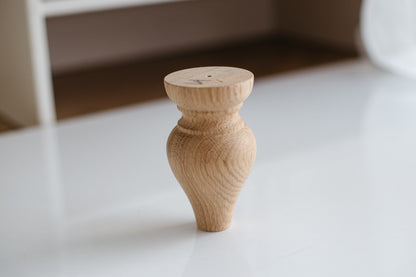 Pieds de Meuble en Bois Style Scandinave – Design Conique Élégant, H120 mm