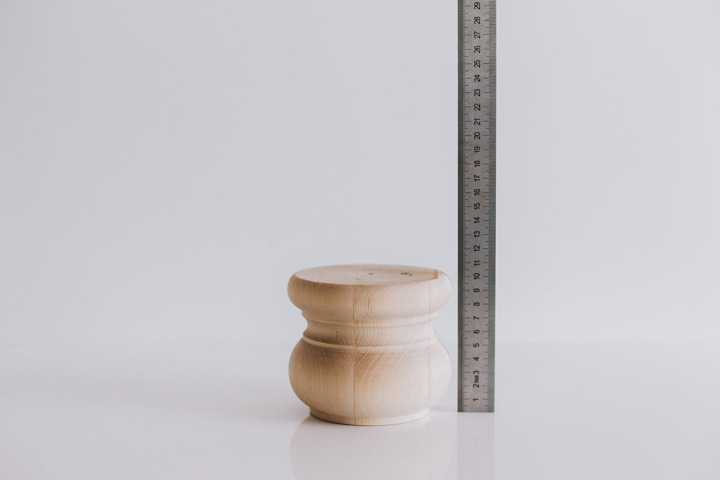 Pied de meuble tourné en bois – Pied de canapé et de meuble, H100 mm