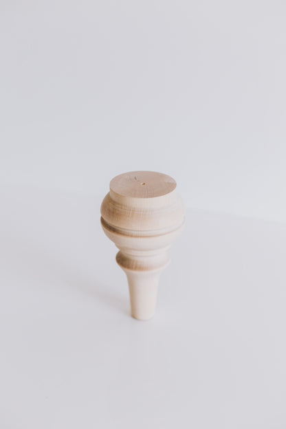 Pieds de Meuble en Bois de Style Scandinave – Design Conique, H155 mm
