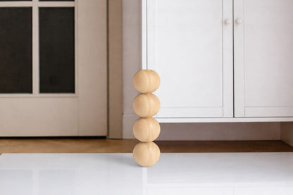 Pied de meuble à quatre sphères – Fait main, H326 mm