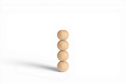 Pied de meuble à quatre sphères – Fait main, H326 mm