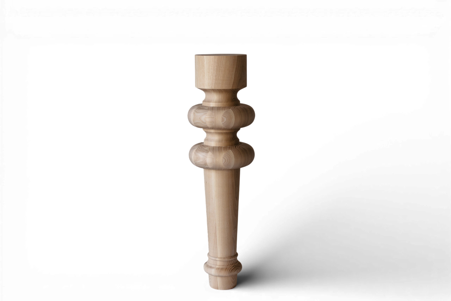 Pied de meuble de table en bois – Pied de support fait main, H710 mm