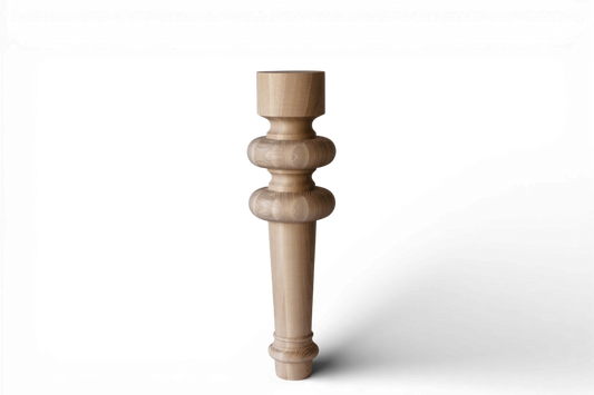 Pied de meuble de table en bois – Pied de support fait main, H710 mm