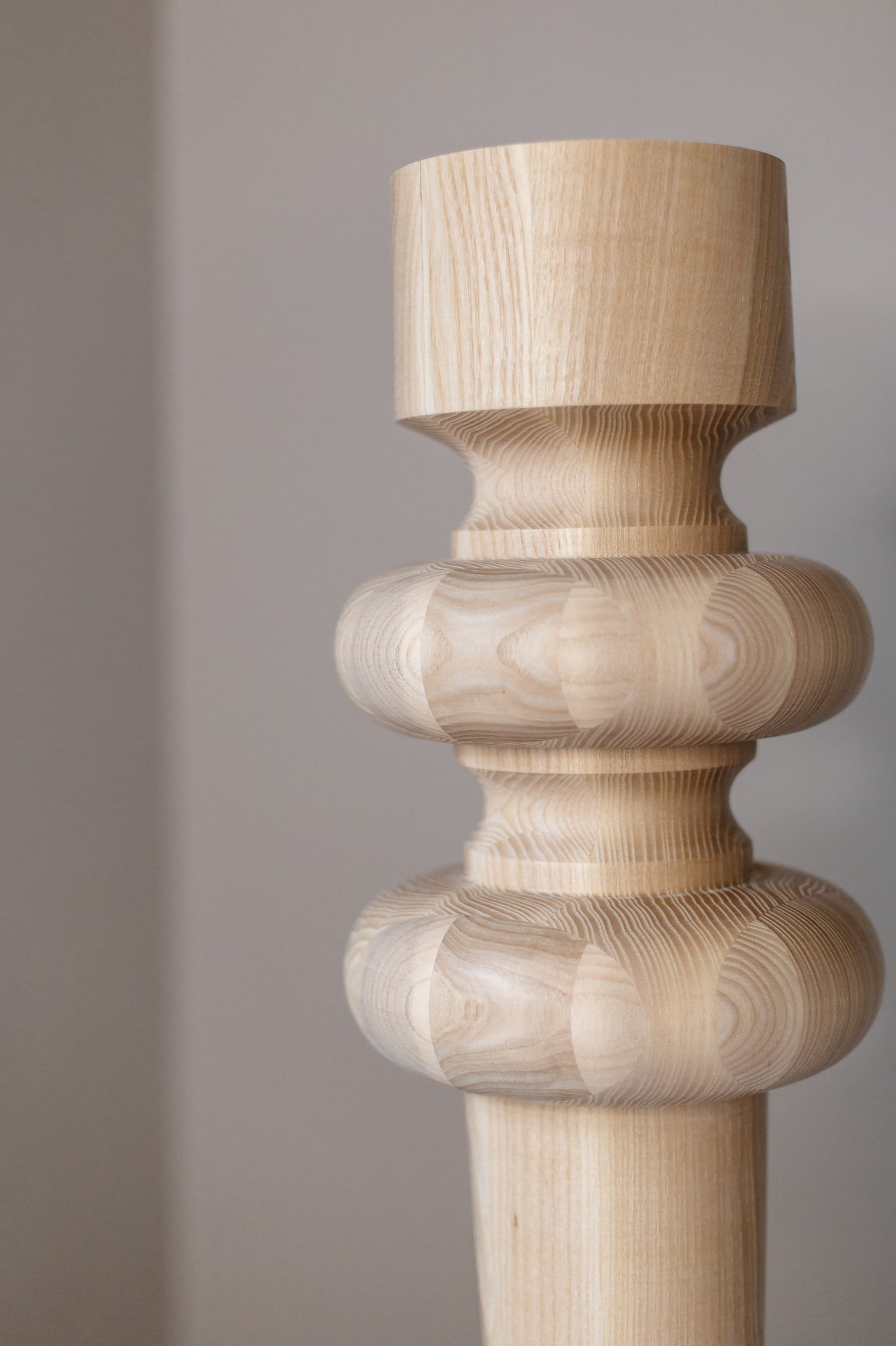 Pied de meuble de table en bois – Pied de support fait main, H710 mm