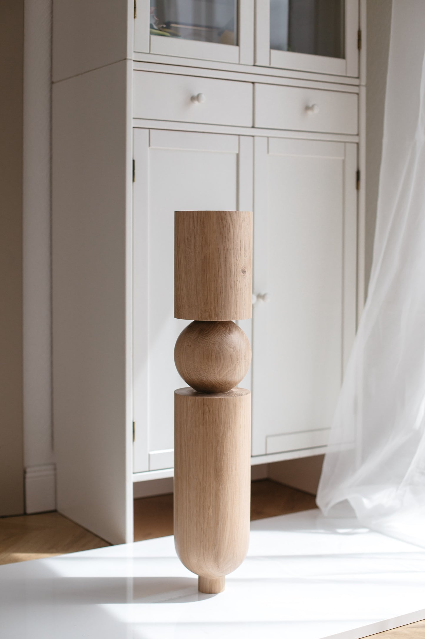 Grands pieds de table et de bar en bois – Pieds de meuble faits à la main, lot de 4, H690 mm