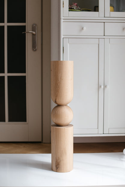 Grands pieds de table et de bar en bois – Pieds de meuble faits à la main, lot de 4, H690 mm