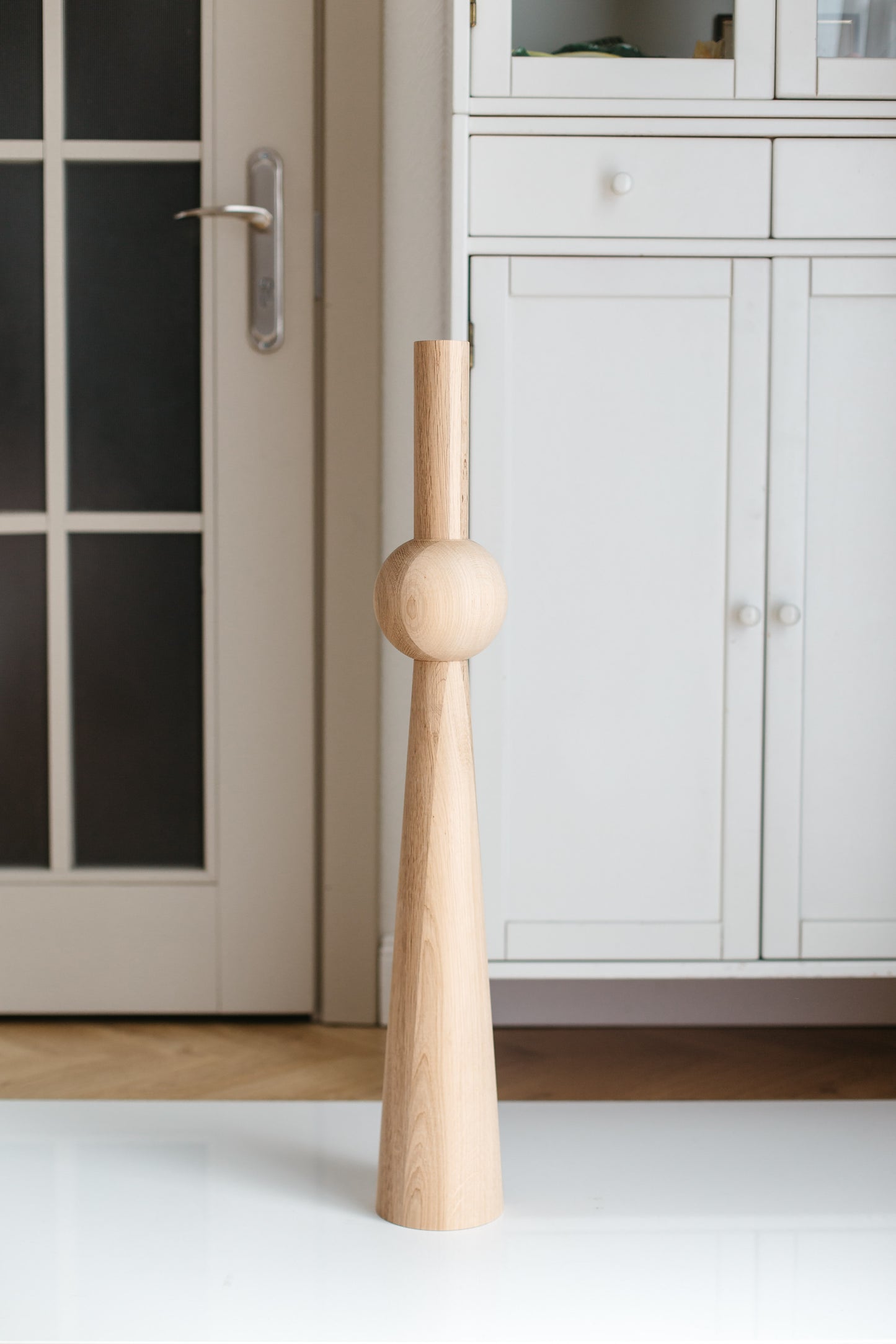 Pieds de Meuble en Chêne Massif – Pieds de Table Faits Main, Lot de 4, H760 mm