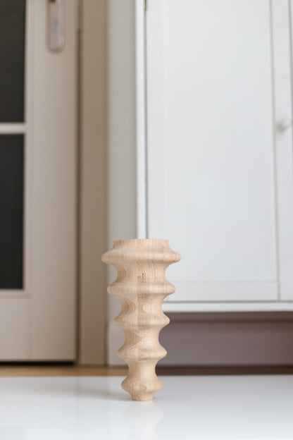 Pieds de meuble en bois – Design classique, faits main, H250 mm