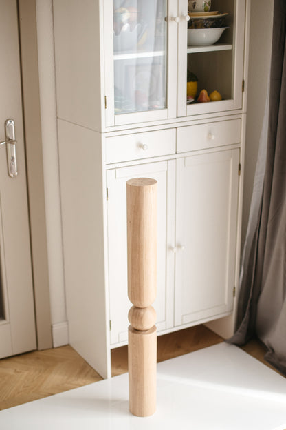 Pied de table et de bar en bois – Support de meuble fait à la main, H890 mm