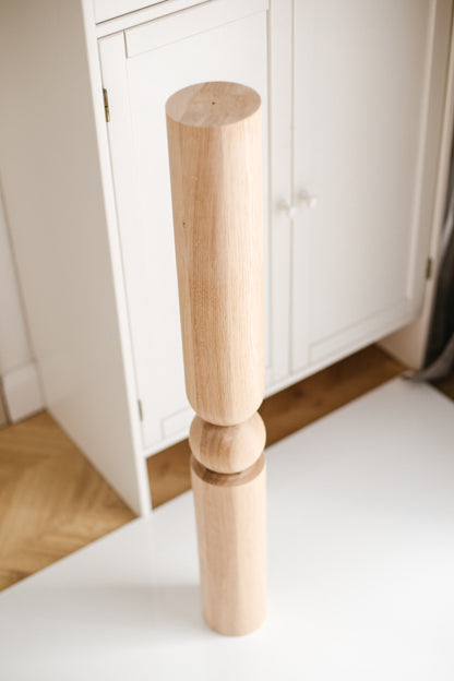 Pied de table et de bar en bois – Support de meuble fait à la main, H890 mm