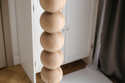 Pied de bar et de table en bois – Support de meuble tourné, H1100 mm