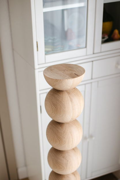 Pied de bar et de table en bois – Support de meuble tourné, H1100 mm