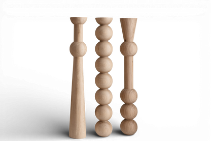 Pieds de table et de bar en bois – Pieds de meubles faits à la main, lot de 3, H1100 mm