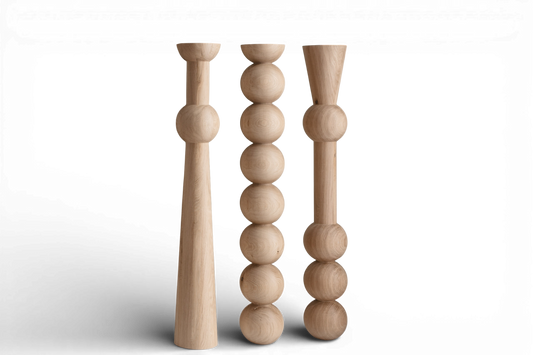 Pieds de table et de bar en bois – Pieds de meubles faits à la main, lot de 3, H1100 mm