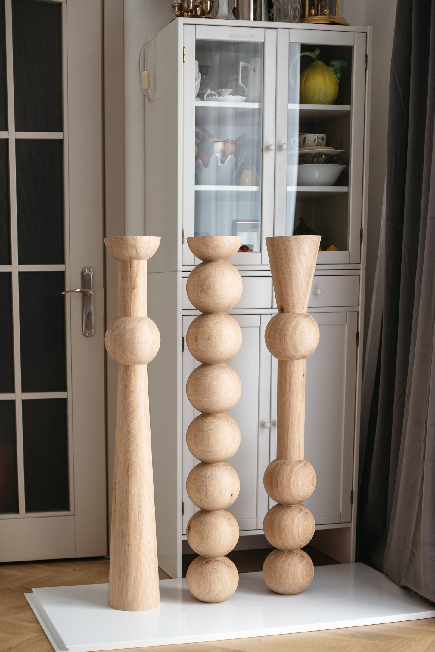 Pieds de table et de bar en bois – Pieds de meubles faits à la main, lot de 3, H1100 mm
