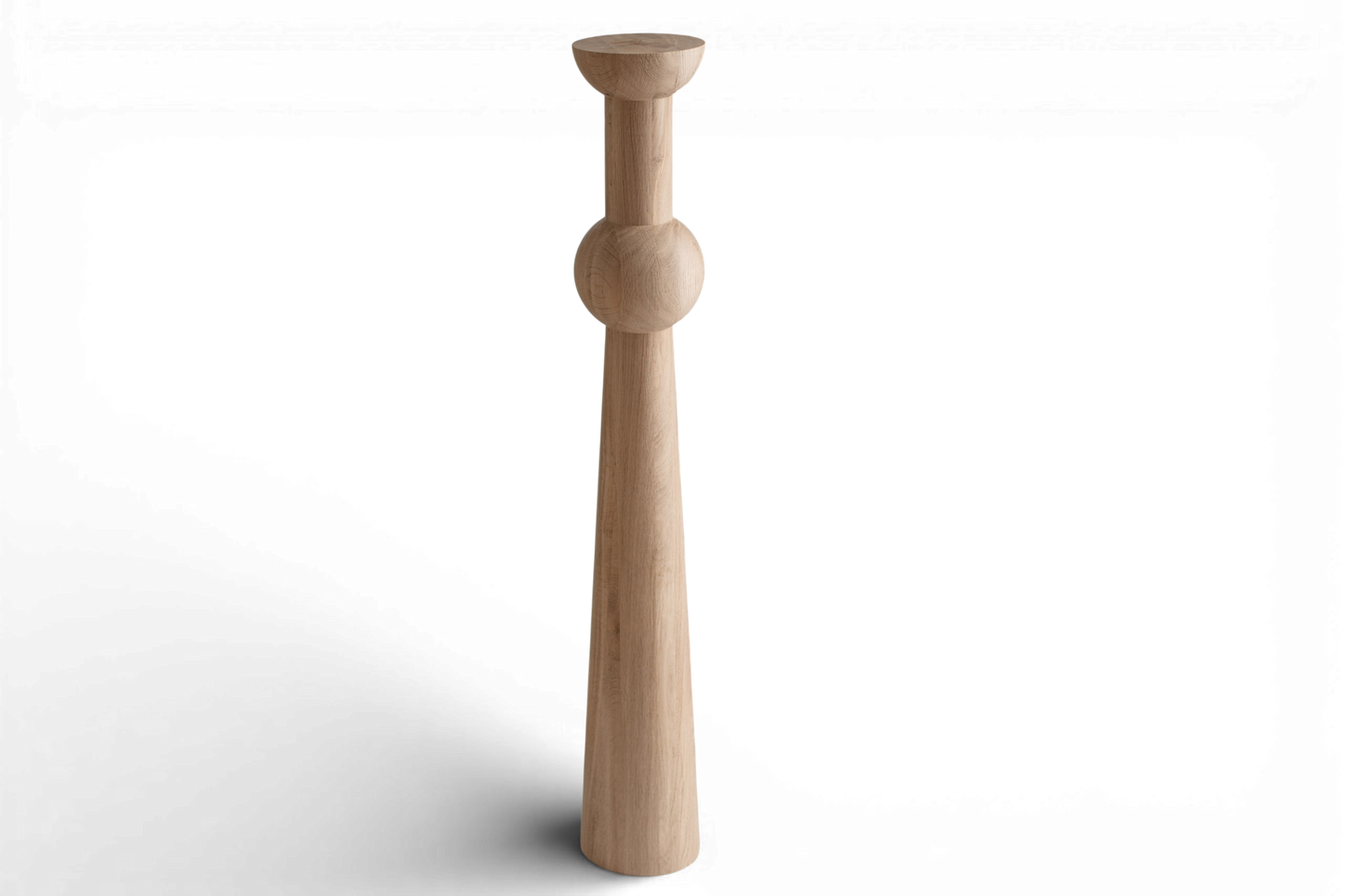 Pied de support de table haute et de bar en bois tourné, H1100 mm