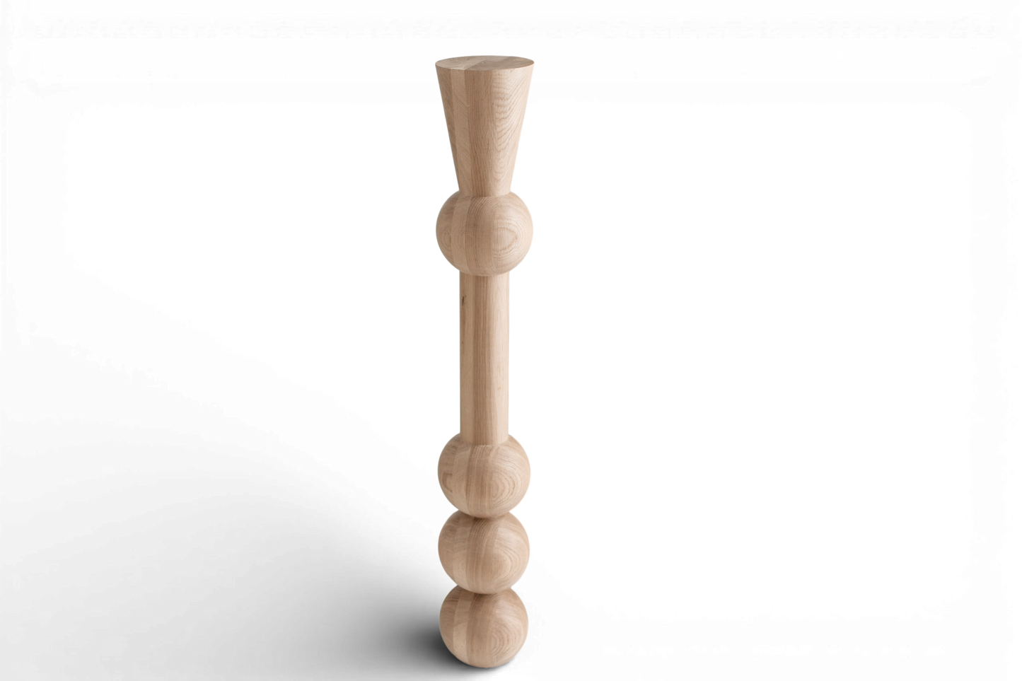 Pied de table et de bar haut en bois – Support de meuble fait main, H1100 mm