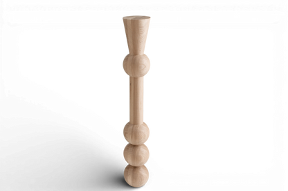 Pied de table et de bar haut en bois – Support de meuble fait main, H1100 mm