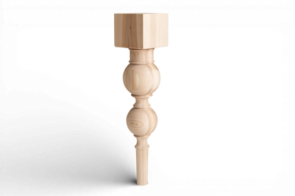 Pied de support pour bar et table de petit-déjeuner en bois – Base de meuble faite à la main, H890 mm