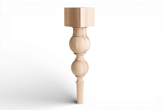 Pied de support pour bar et table de petit-déjeuner en bois – Base de meuble faite à la main, H890 mm