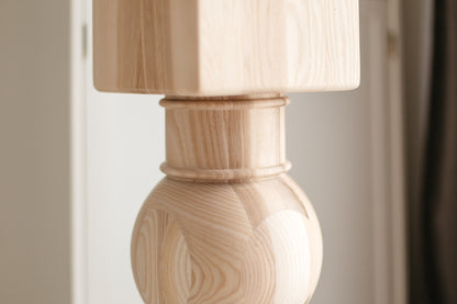 Pied de support pour bar et table de petit-déjeuner en bois – Base de meuble faite à la main, H890 mm