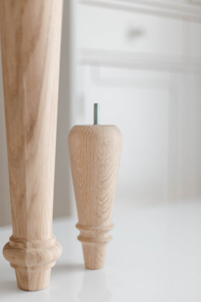 Pieds de Meuble Classiques en Bois – Pieds de Support Faits Main, H180 mm
