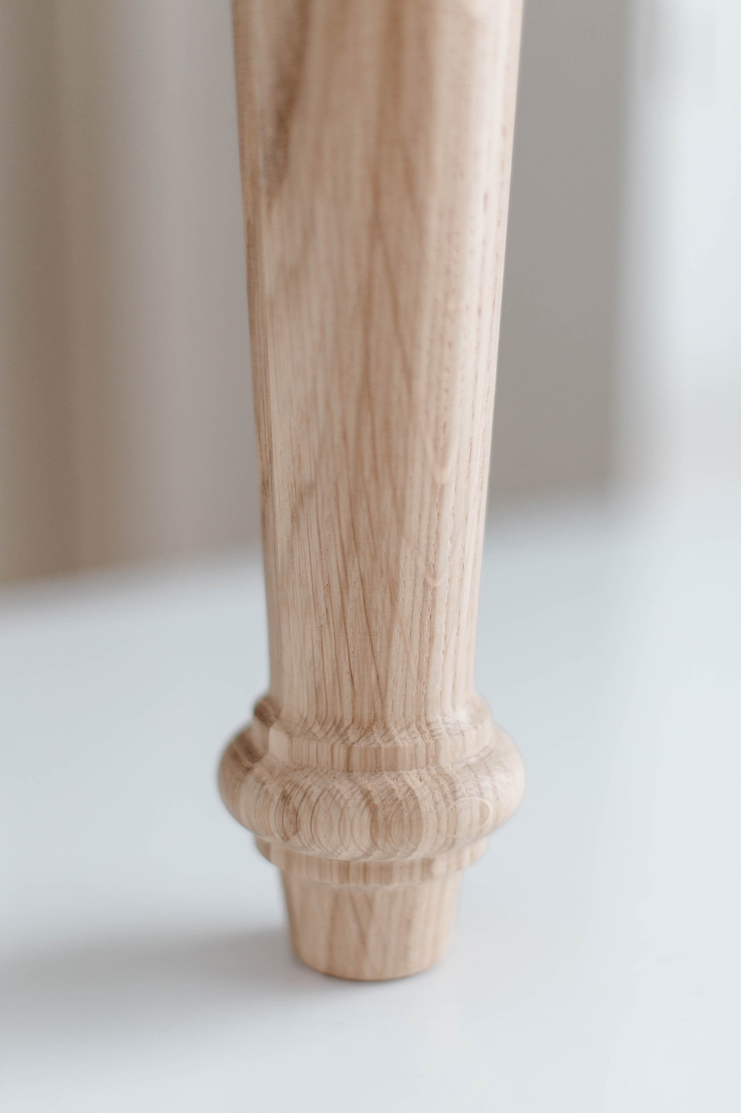 Pied de support de table en bois – Base de meuble fabriquée à la main, H840 mm