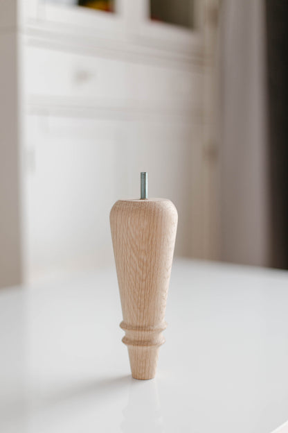 Pieds de Meuble Classiques en Bois – Pieds de Support Faits Main, H180 mm