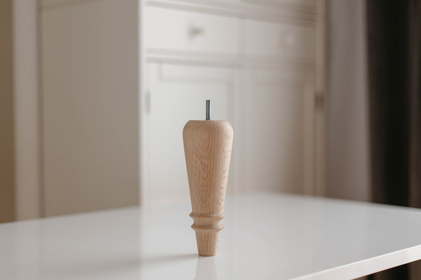 Pieds de Meuble Classiques en Bois – Pieds de Support Faits Main, H180 mm