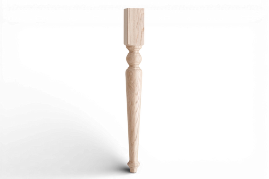 Pied de support de table en bois – Base de meuble fabriquée à la main, H840 mm