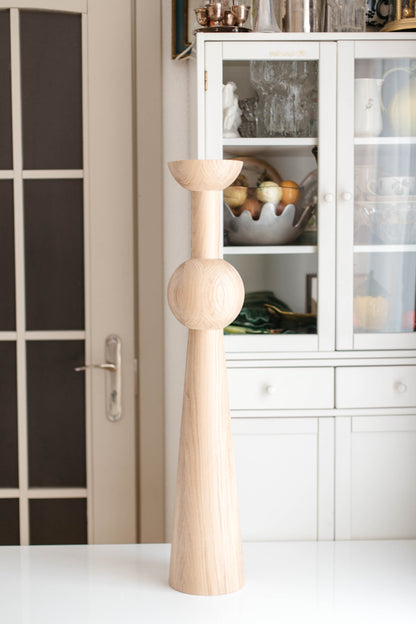 Pied de table et de bar en bois – Support de meuble fait main, H880 mm