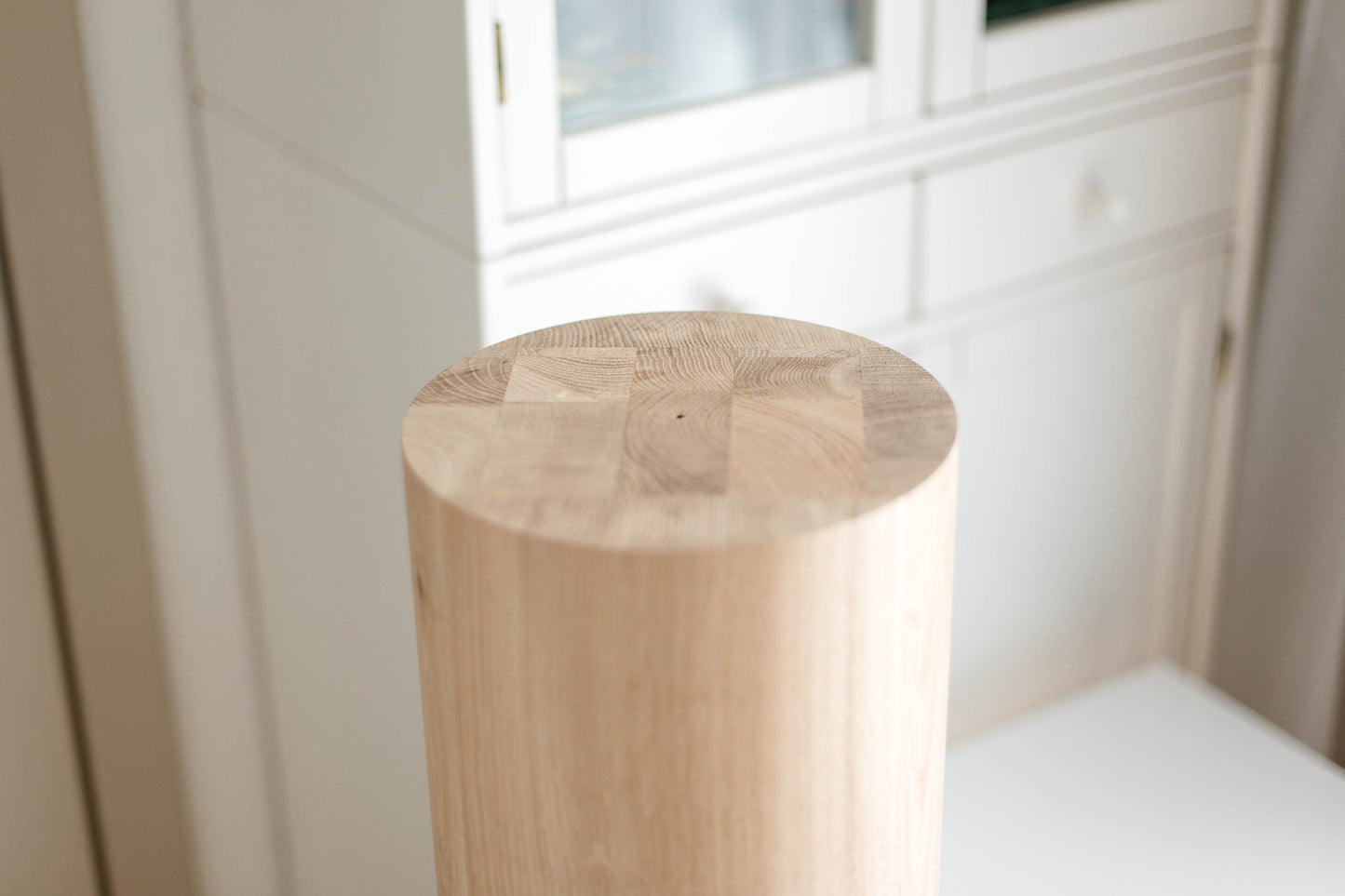 Pied de meuble rond en bois pour table basse ou table d'appoint, H500 mm