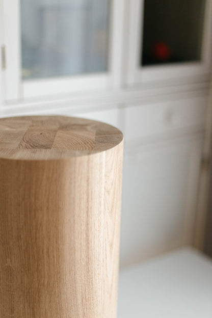 Pied de meuble rond en bois pour table basse ou table d'appoint, H500 mm