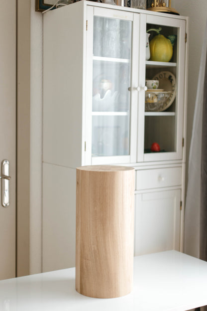 Pied de meuble rond en bois pour table basse ou table d'appoint, H500 mm