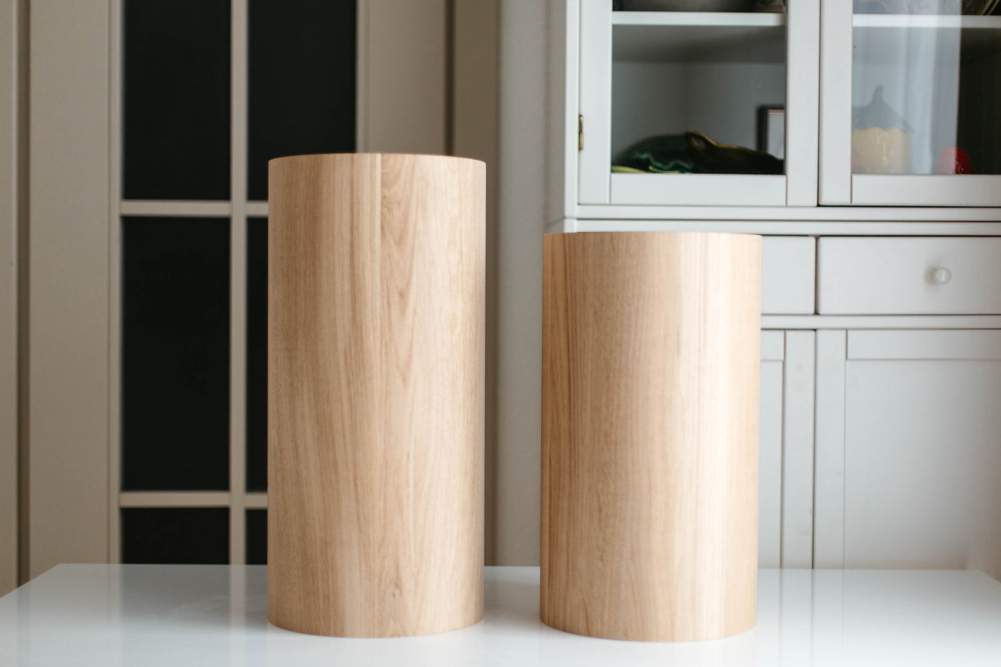 Pied de meuble rond en bois pour table basse ou table d'appoint, H500 mm