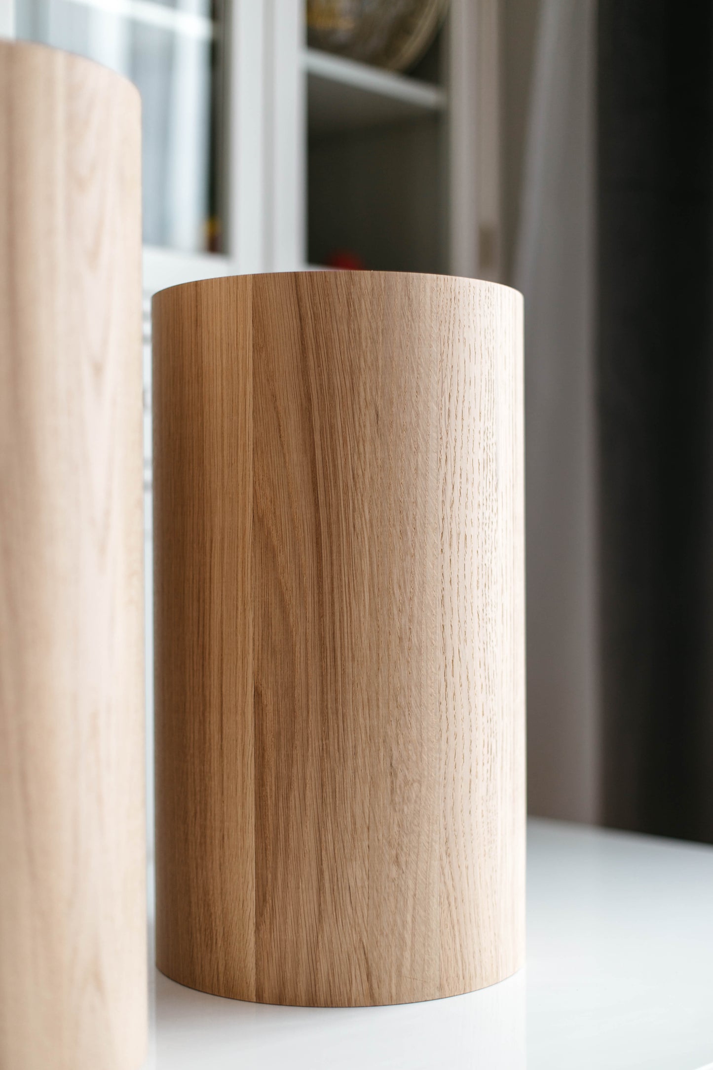 Pied de meuble rond en bois pour table basse ou table d'appoint, H500 mm