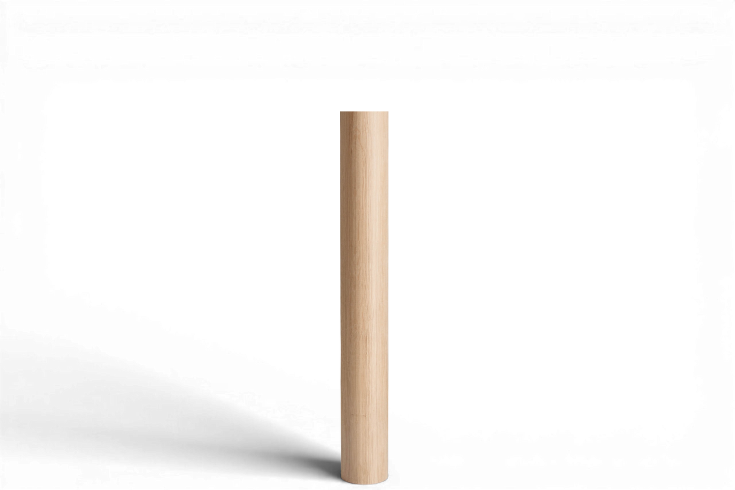 Pied de meuble rond en bois – Pied droit de table et de bar, H730 mm