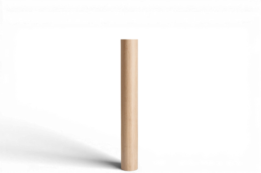 Pied de meuble rond en bois – Pied droit de table et de bar, H730 mm