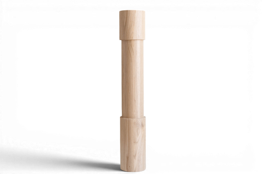 Pied de table et de bar en bois – tourné, H775 mm