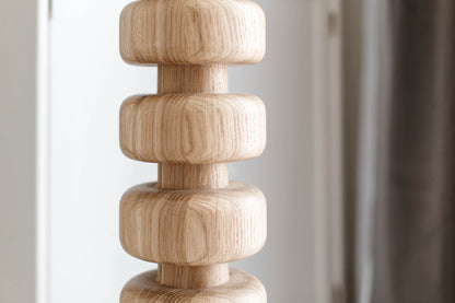 Pied d'îlot de cuisine en bois avec base - H876 mm