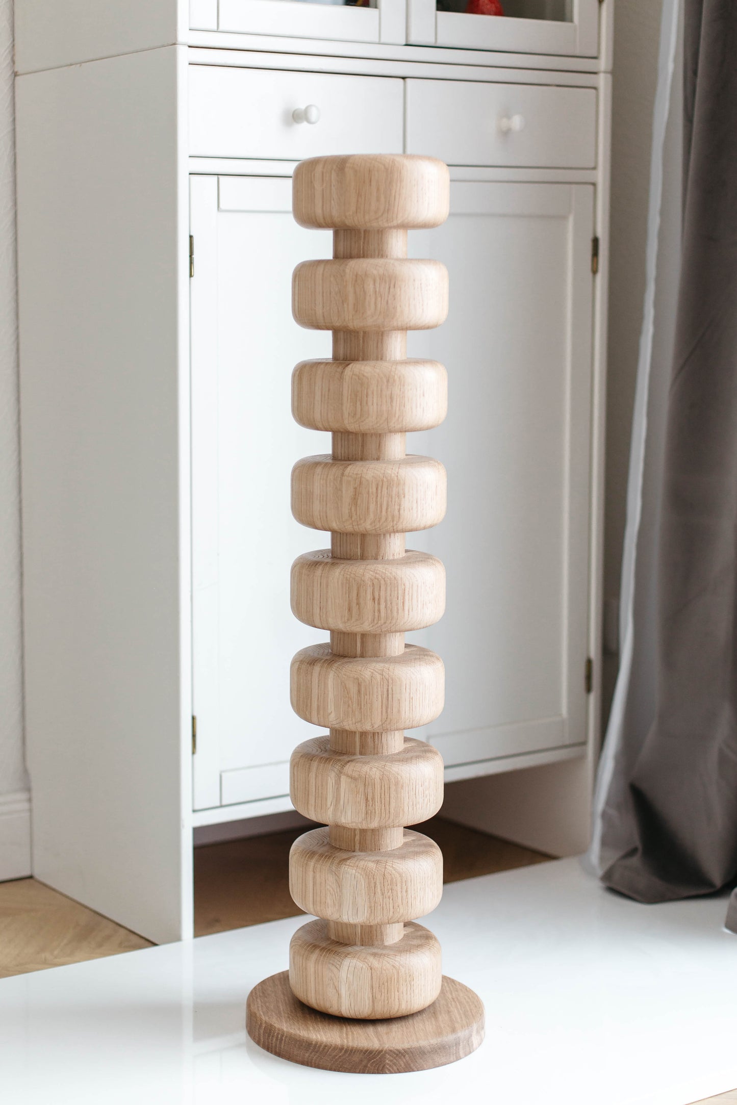 Pied d'îlot de cuisine en bois avec base - H876 mm