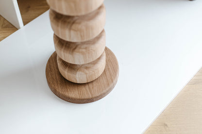 Pied d'îlot de cuisine en bois avec base - H876 mm