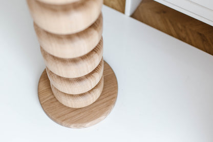 Pied d'îlot de cuisine en bois avec base - H876 mm