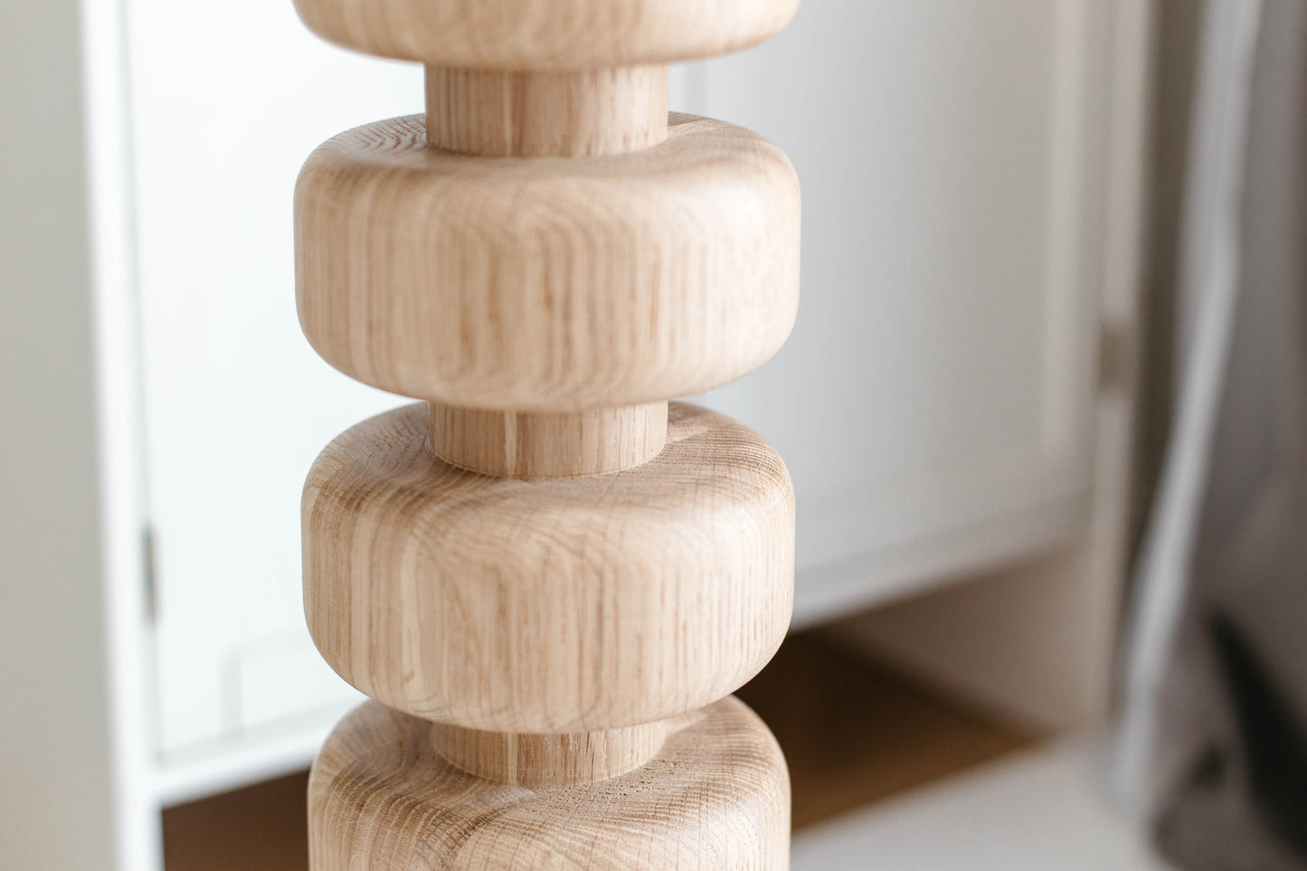 Pied d'îlot de cuisine en bois avec base - H876 mm