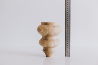 Pieds de meuble en bois – Design classique, faits main, H185 mm