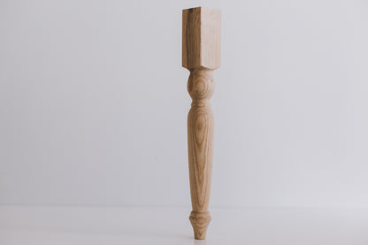 Pieds de meuble en bois – Style classique, faits à la main, H350 mm