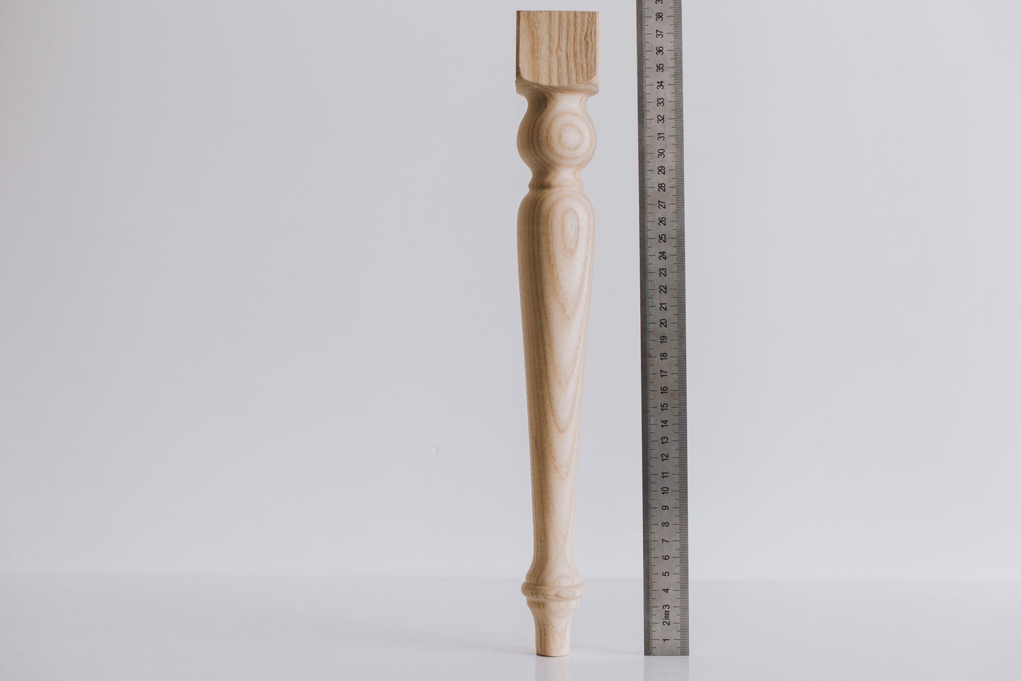 Pieds de Meuble en Bois – Style Classique, Faits Main, H385 mm