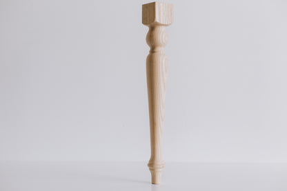 Pieds de Meuble en Bois – Style Classique, Faits Main, H385 mm