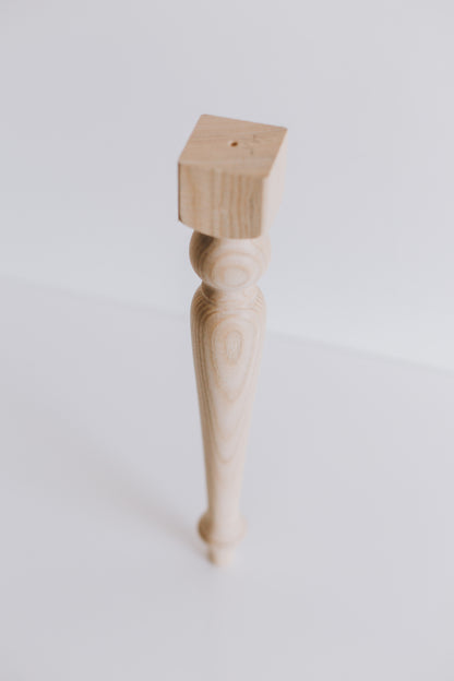 Pieds de Meuble en Bois – Style Classique, Faits Main, H385 mm