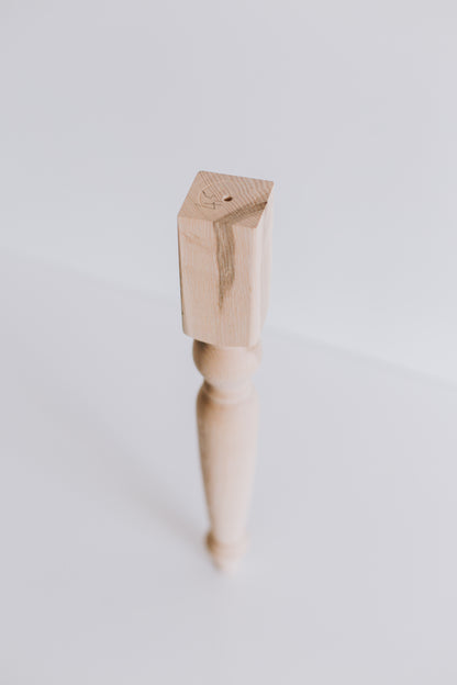 Pieds de meuble en bois – Style classique, faits à la main, H350 mm
